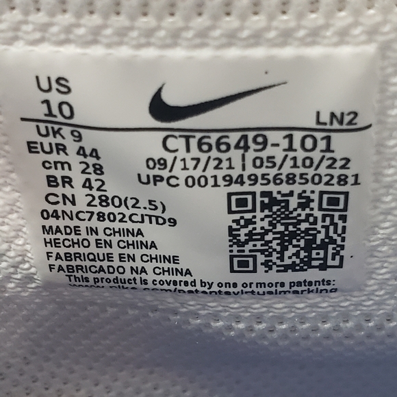 Nike Alpha Menace Pro 3 White Game Royal Blue CT6649-101 Football cleats Men 10 - Picture 11 of 11